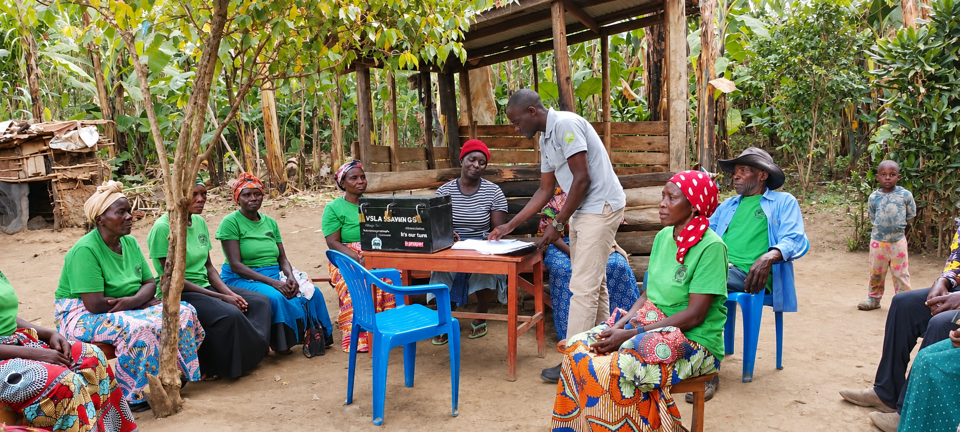 Community members in the Rwenzori region