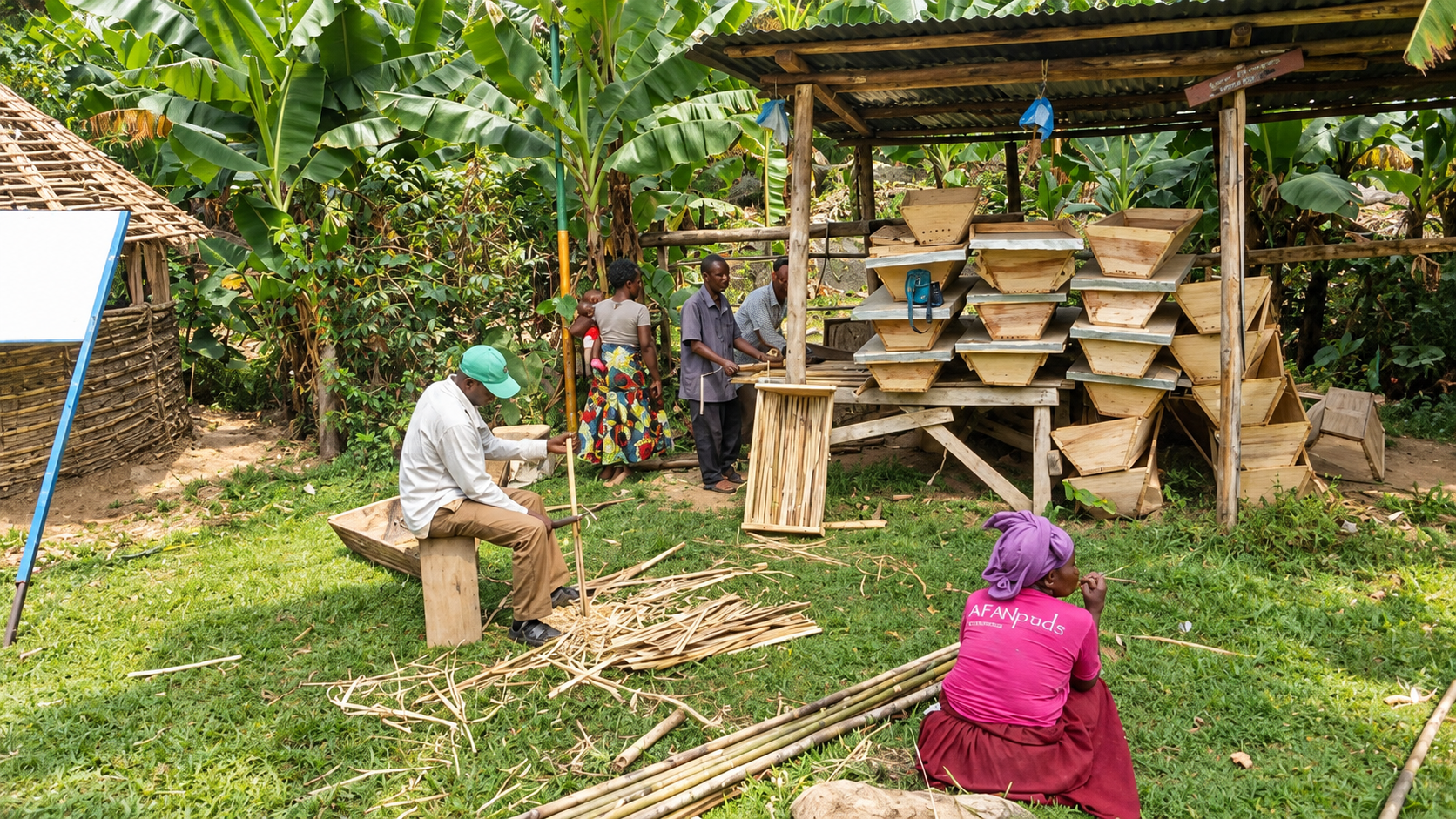 Community members benefiting from AMA programmes
